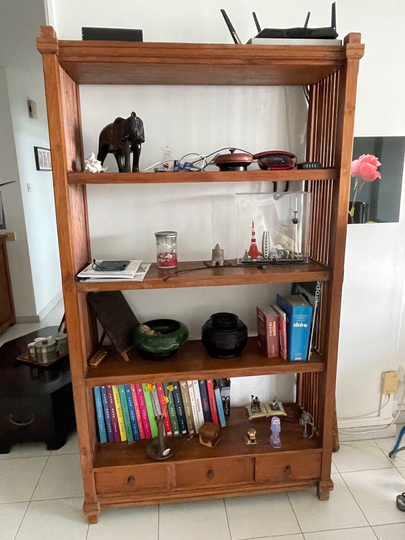 Teak shelves, Furniture & Home Living, Furniture, Shelves,