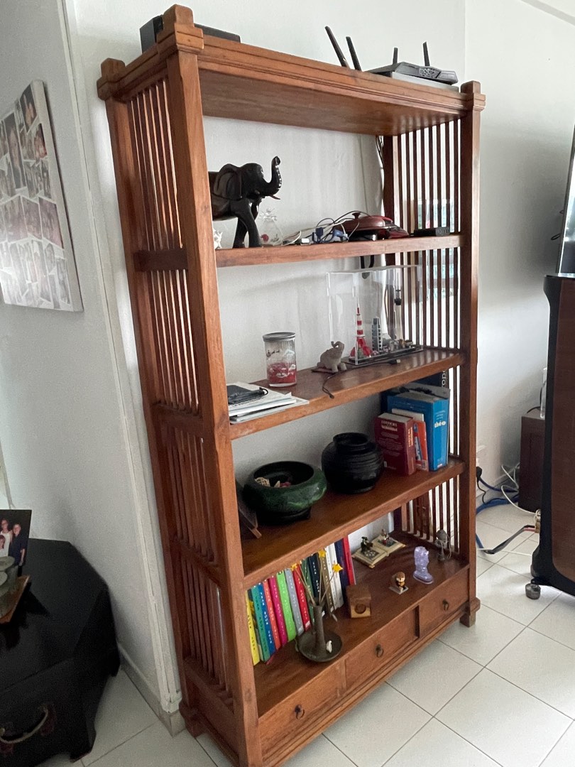 Teak shelves, Furniture & Home Living, Furniture, Shelves,