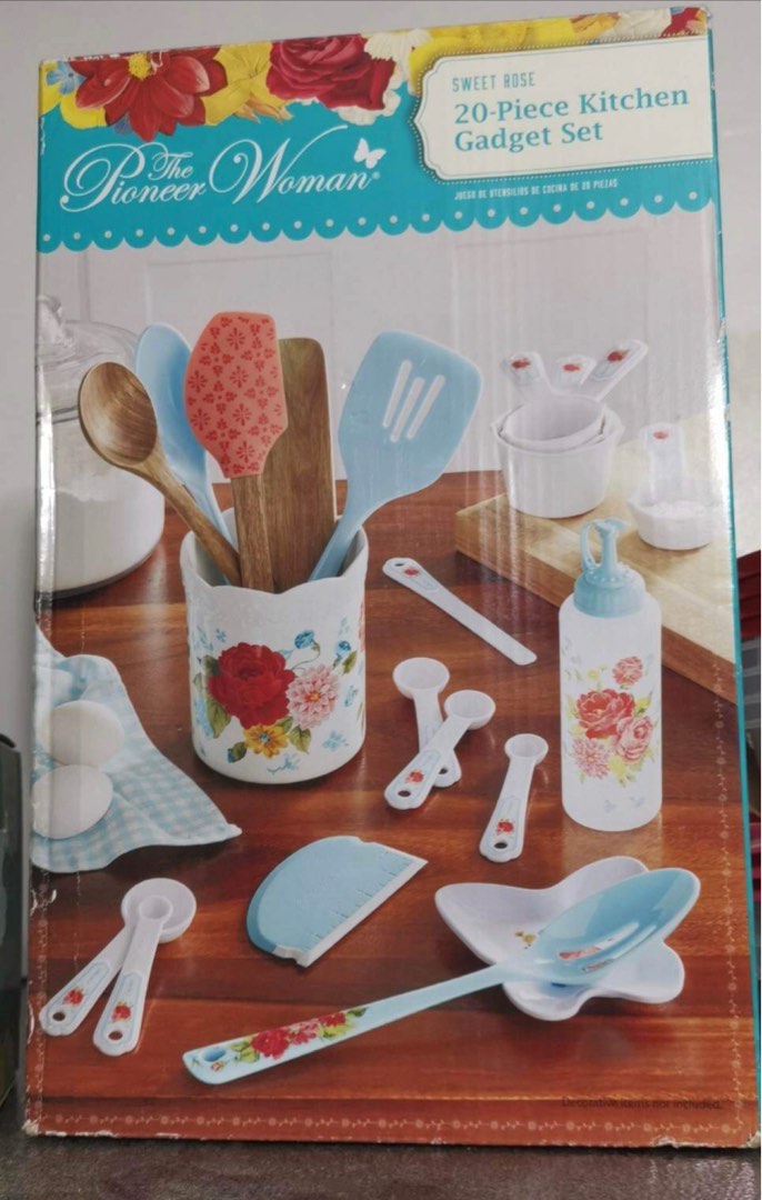 The Pioneer Woman 20 Piece Kitchen Gadget Set Sweet Rose On Carousell 5478