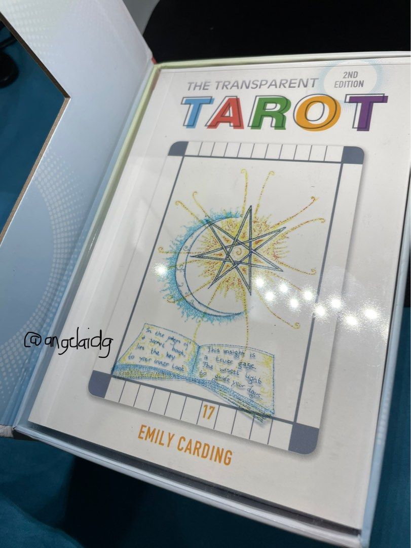 The Transparent Tarot Deck 2nd Edition by Emily Carding on Carousell