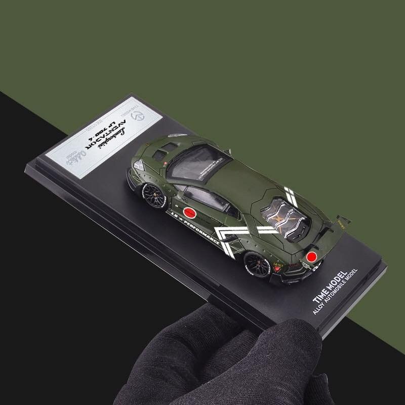 Timemodel×addict 1/64 ランボルギーニ アヴェンタドール Time Model x addict 1⁄64 LB-Works Aventador V2 Zero Fighter Green
