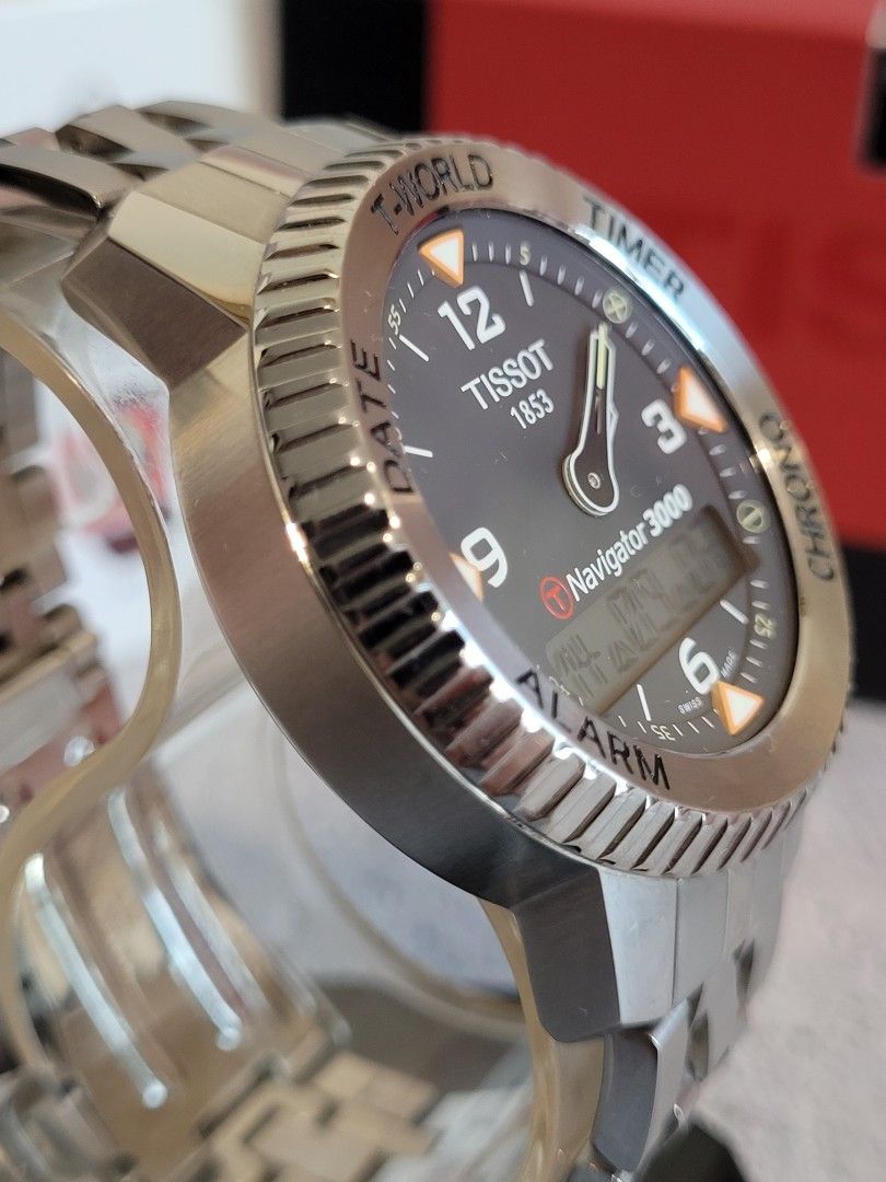 Tissot Navigator 3000 Stainless Steel Dark Gray Dial Men s