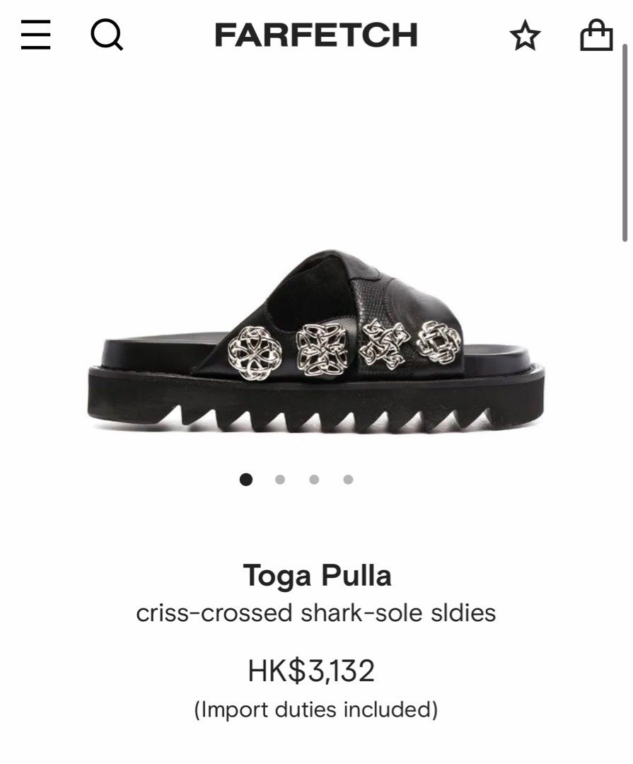 Toga Pulla Sandals 真皮拖鞋, 名牌, 鞋及波鞋- Carousell