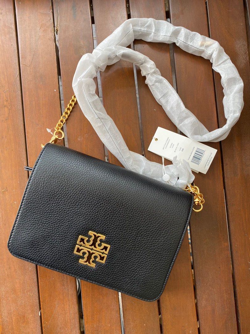 Tory burch britten combo crossbody bag black ghw