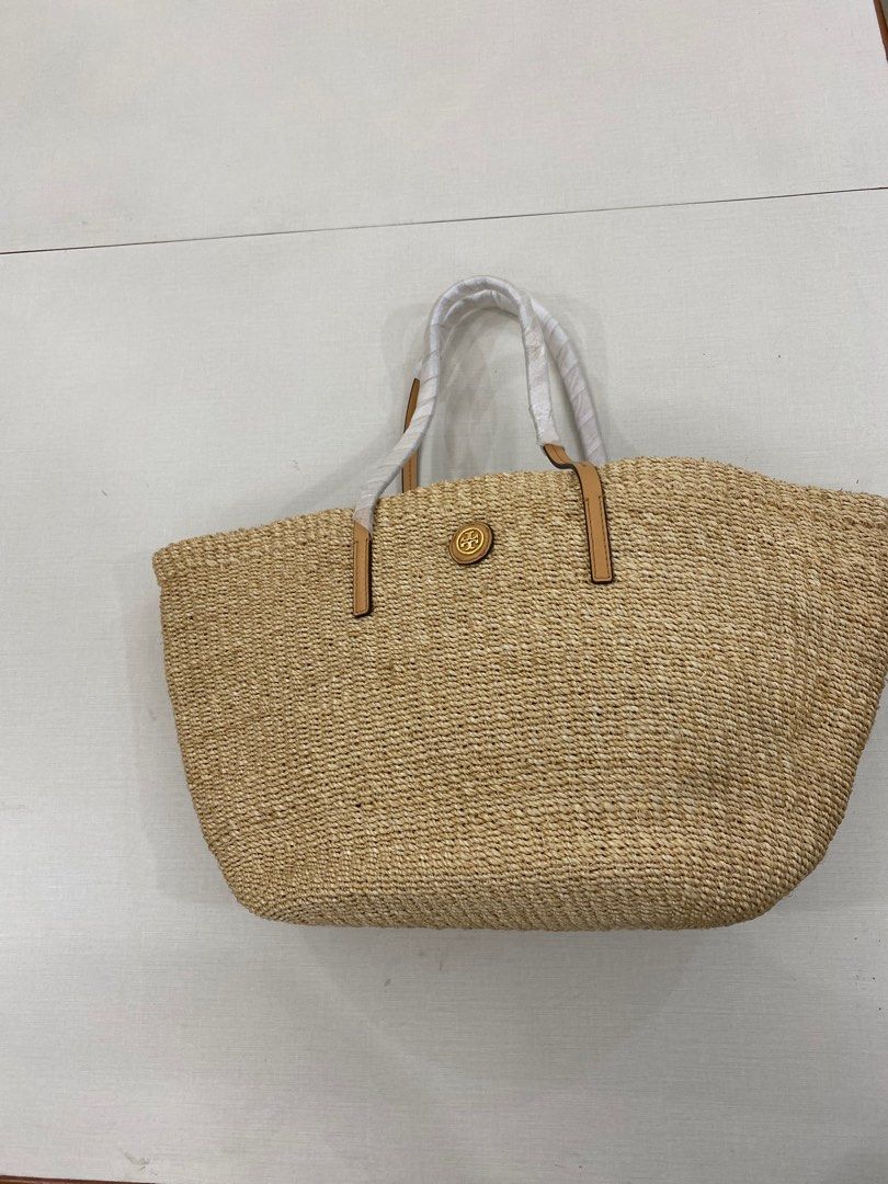 Tory burch straw hotsell liability tote bag