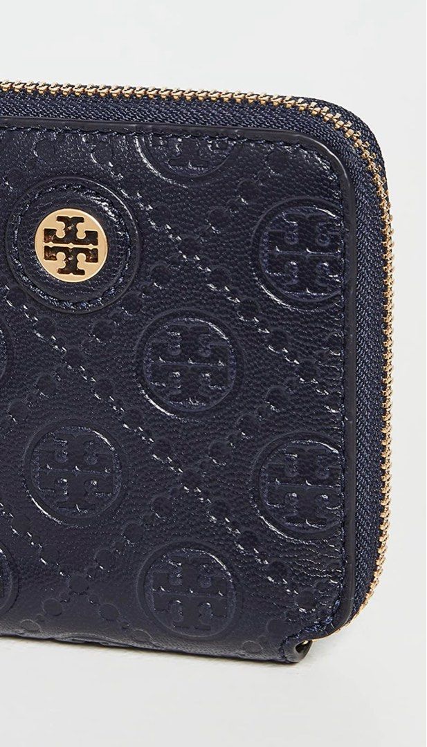 Tory Burch T Monogram Leather Bifold Wallet, Women's Fashion, Bags