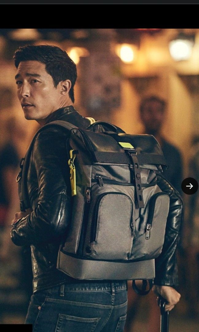 TUMI Green Nylon ささげ Alpha Bravo Expandable‥
