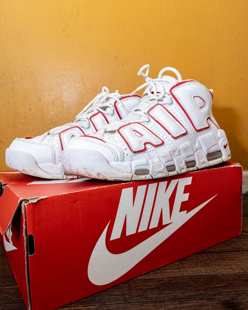 Uptempo red white colourway
