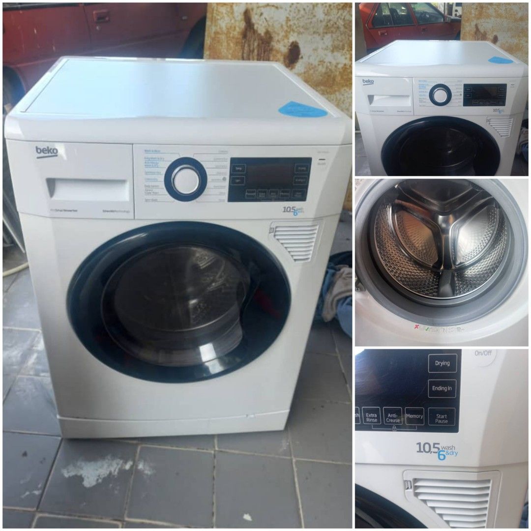 Used Beko prosmart inverter front load 2in1 combo hot washer with dryer