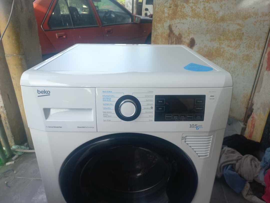 Used Beko prosmart inverter front load 2in1 combo hot washer with dryer