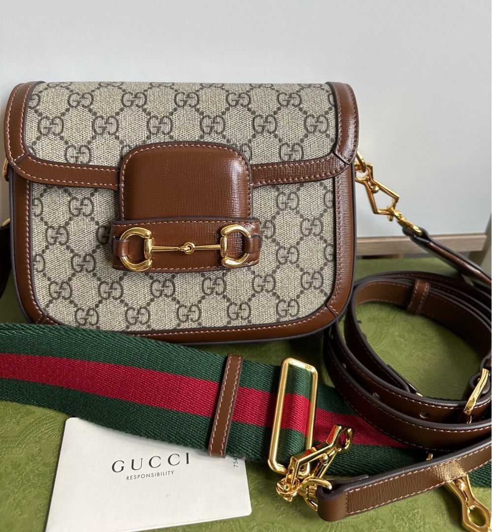 Gucci Horsebit 1955 small shoulder bag, Luxury, Bags & Wallets on Carousell