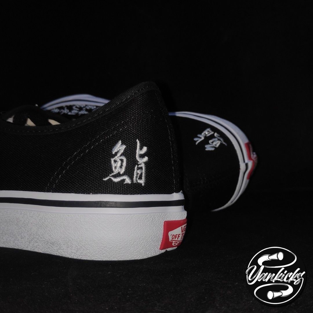 black and white vans