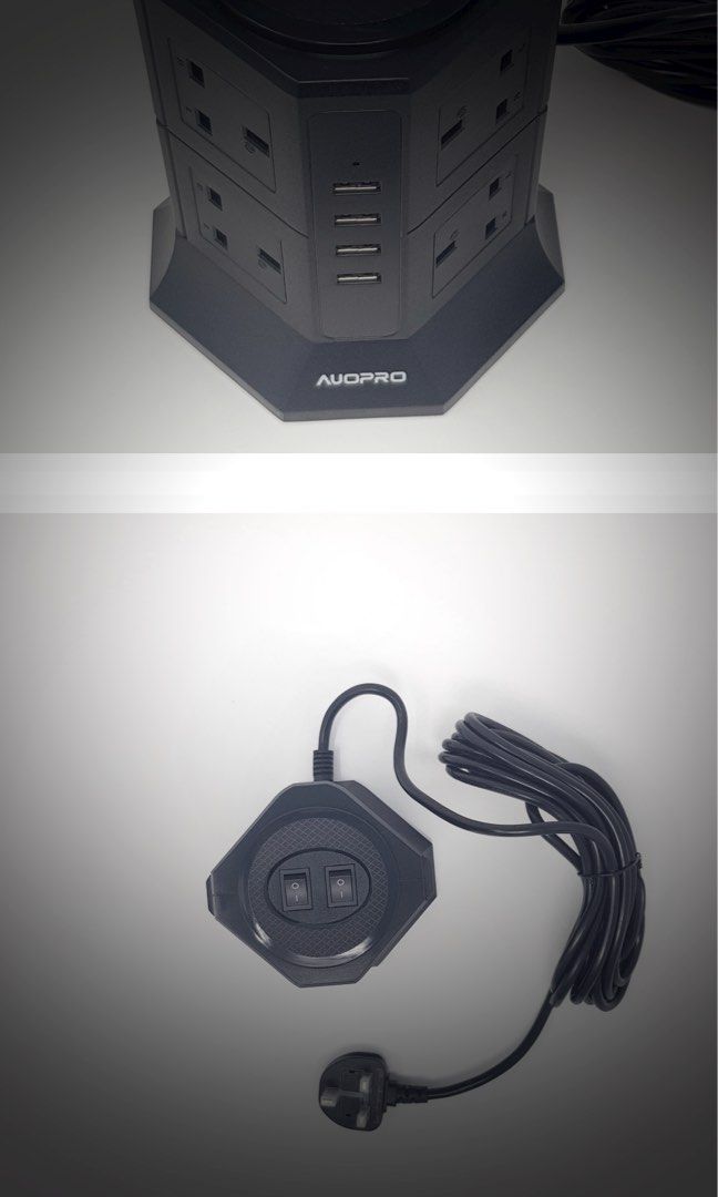 Vertical Power Socket (8 outlets, 4 USB), TV & Home Appliances ...