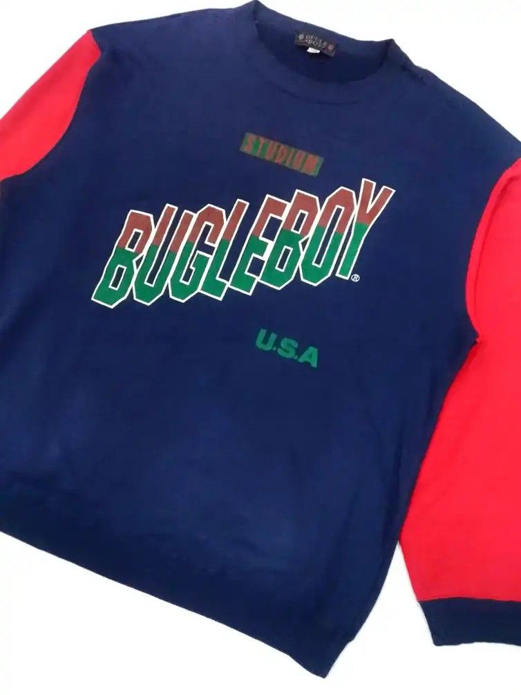 VINTAGE BUGLE BOY COLOR BLOCK, Men's Fashion, Tops & Sets, Hoodies on