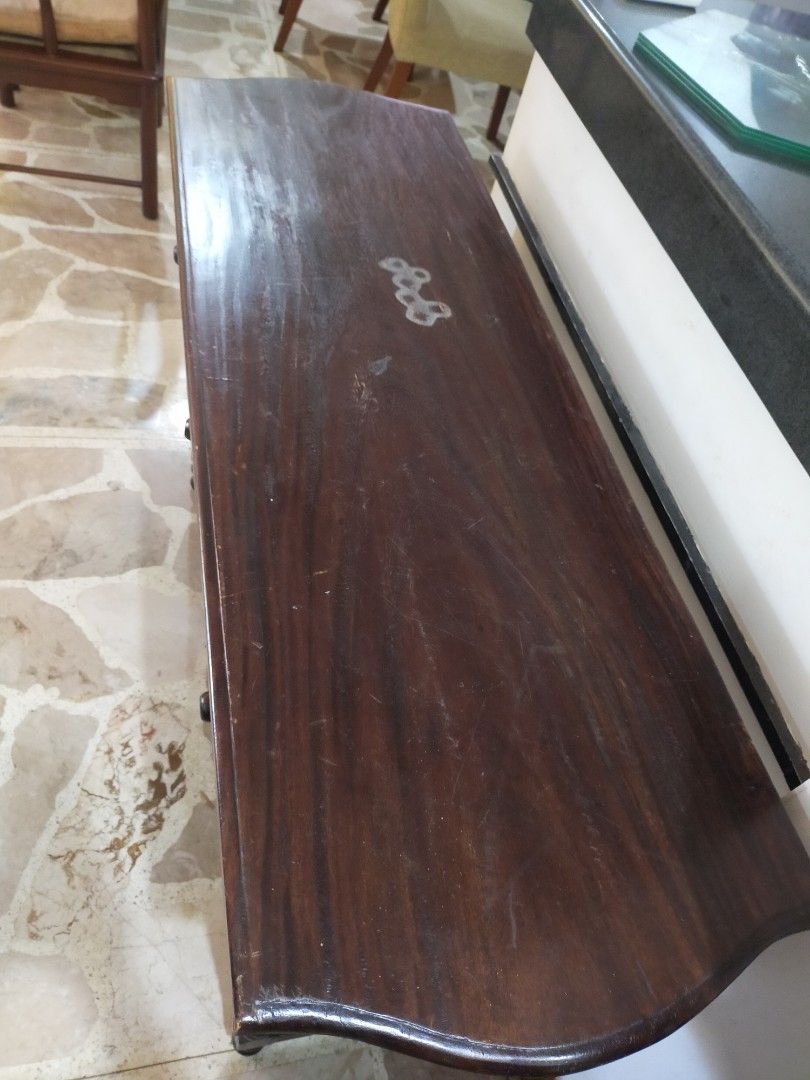 Vintage Console Table W/ 3 Drawers, Furniture & Home Living, Furniture ...