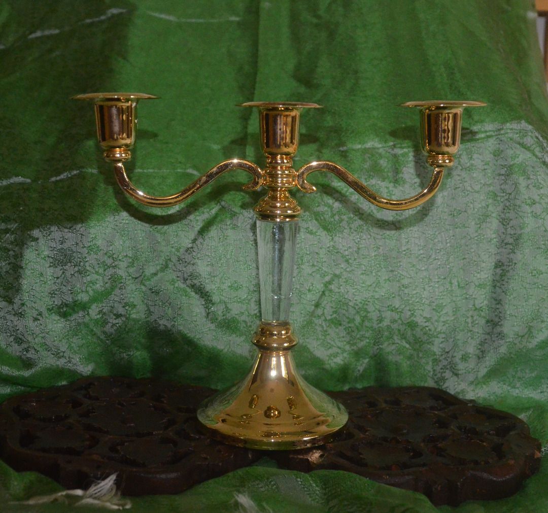 vintage gold plated candle holder (Category: Vintage Collectibles) located in Bacolod City. Submitted by schatzi322 (Listing ID 1229923150, Image 1). Description: vintage candle holder from Europe .