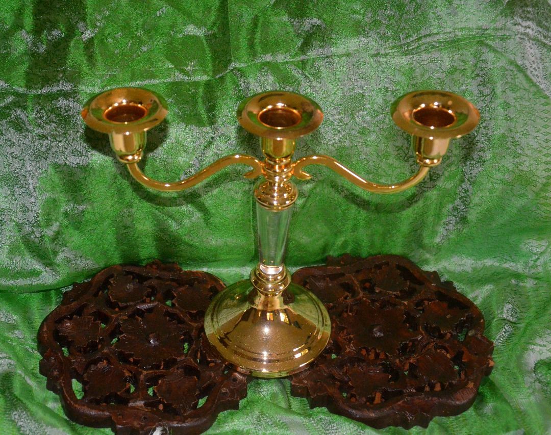 vintage gold plated candle holder (Category: Vintage Collectibles) located in Bacolod City. Submitted by schatzi322 (Listing ID 1229923150, Image 3). Description: vintage candle holder from Europe .