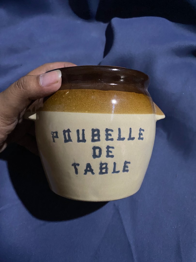 Vintage Tea Bags Pot, Furniture & Home Living, Kitchenware & Tableware