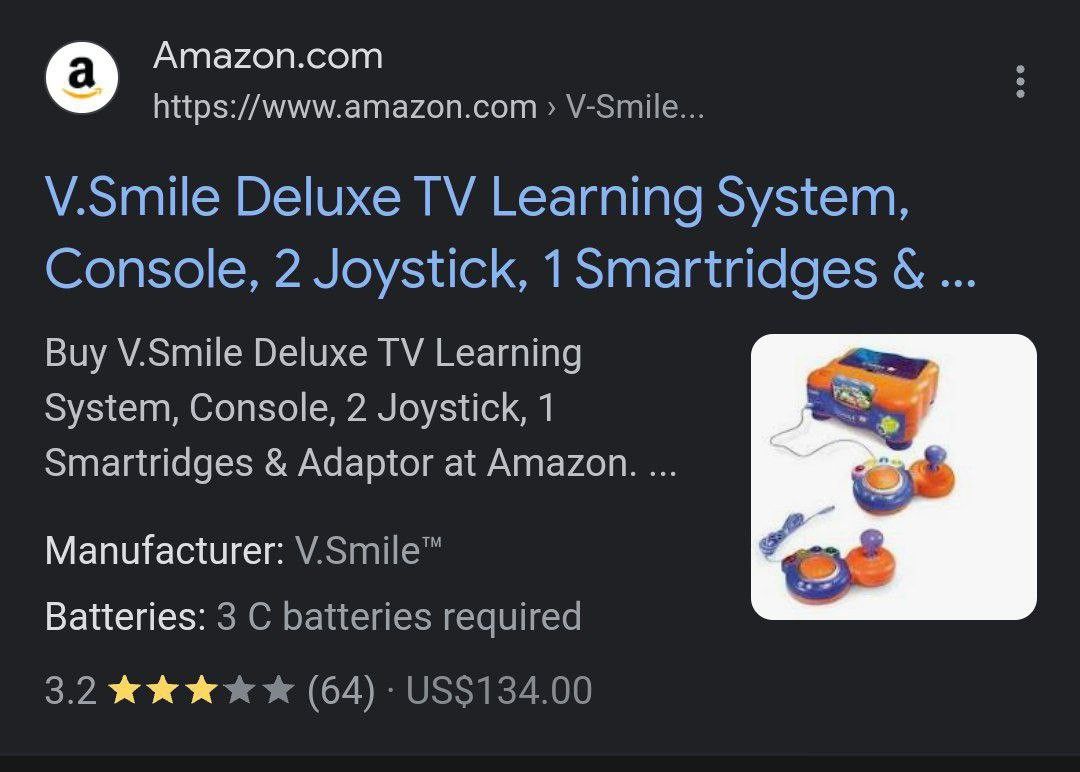  V.Smile Deluxe TV Learning System, Console, 2 Joystick, 1  Smartridges & Adaptor : Toys & Games