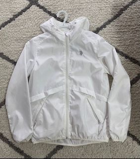 White U.S. Polo Assn Windbreaker