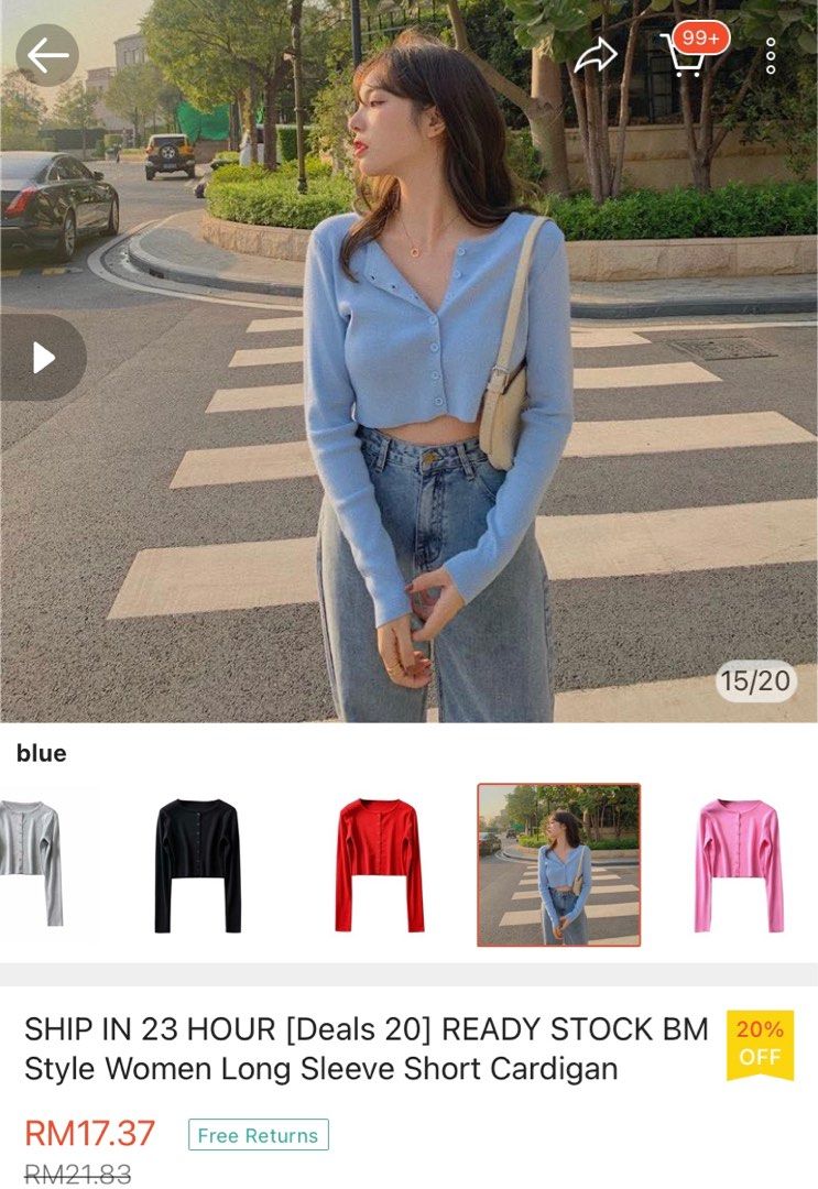 Long sleeve sales cropped cardigan