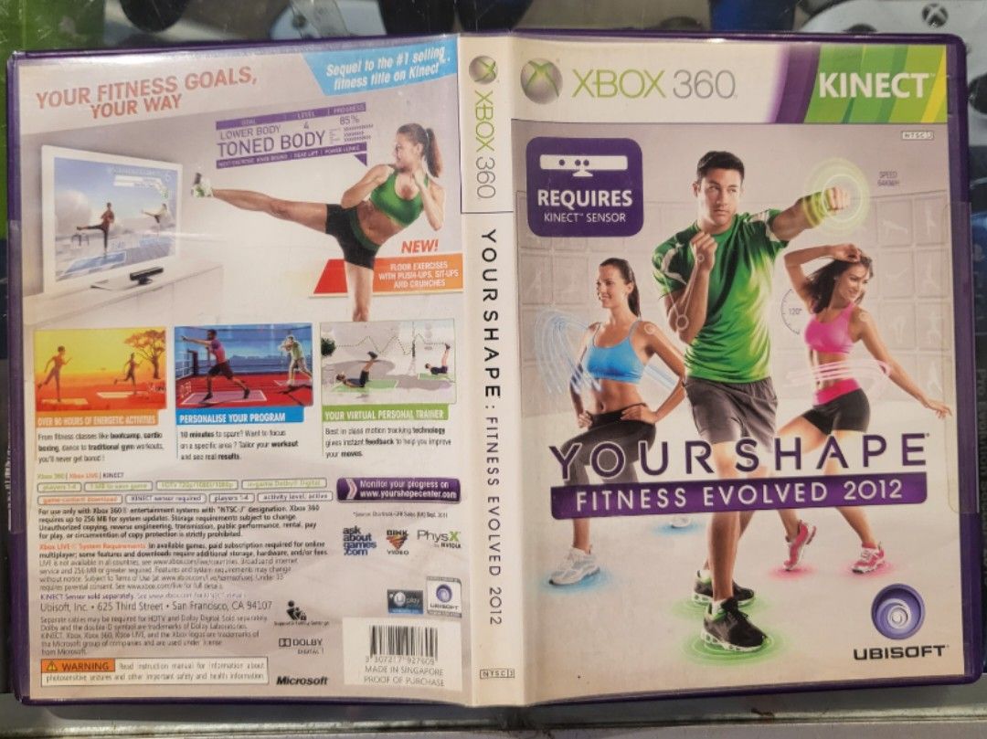 Xbox 360 Kinect Your Shape, Video Gaming, Video Games, Xbox on