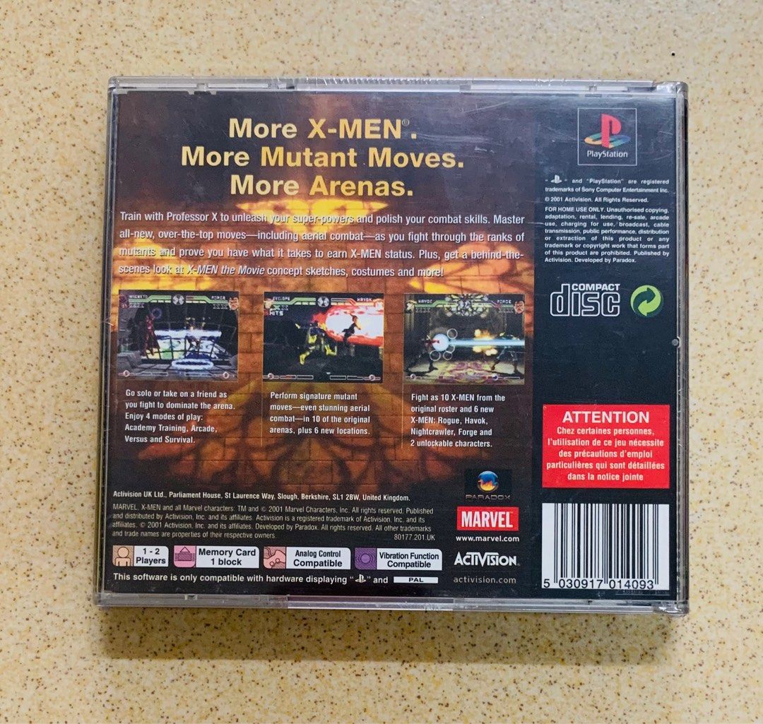 X-Men Mutant Academy 2 Playstation one (ps1)