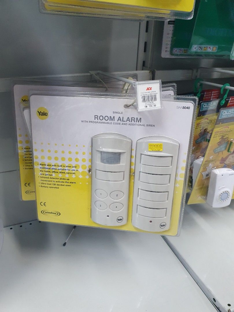 YALE ROOM MOVEMENT ALARM with sensor siren Puchong PJ Sunway, Furniture
