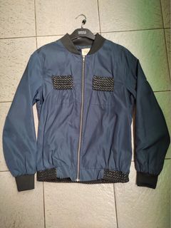ZALORA Men Bomber Navy Jacket