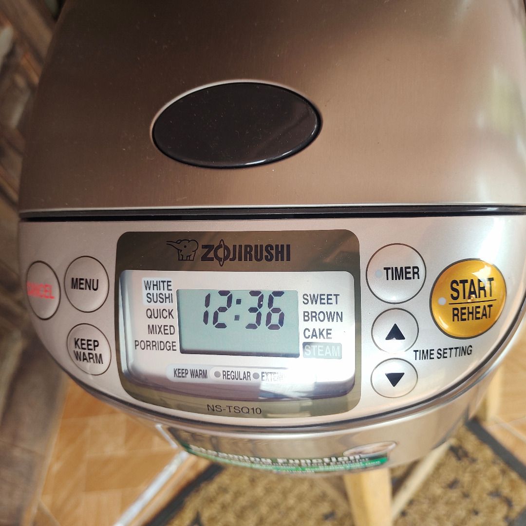 ZOJIRUSHI Rice Cooker 1Ltr NSTSQ10 Stainless Steel,560610w / Penanak