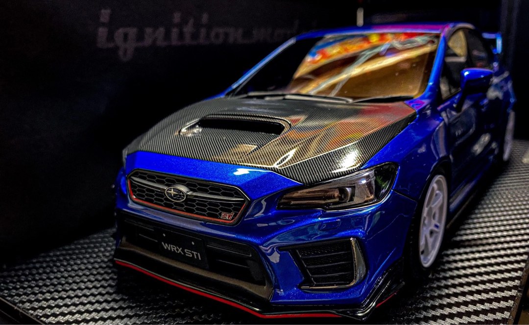 【割引特販】IG 1663 1/18 SUBARU S208 (CBA-VAB) WR Blue Pearl イグニッションモデル スバル S208 NBR CHALLENGE PACKAGE Carbon Rear Wing hpi・racing