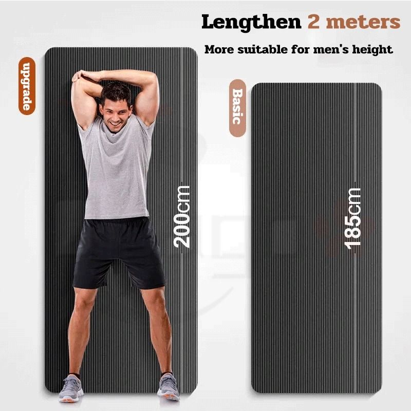 15MM Thick Yoga Mat Men s Fitness Mat Sports Equipment Exercise Fitness Exercise Mats on Carousell