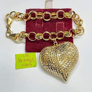 18K Saudi Gold charms bracelet