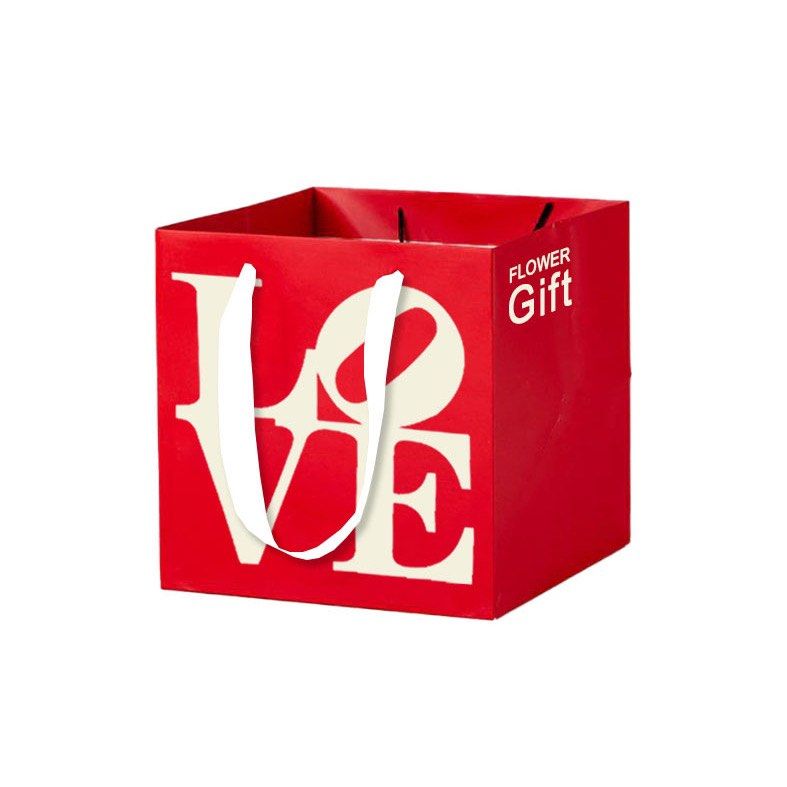 1pc Flower Paper Bag Large (Category: Flowers & Bouquets) located in Malabon City. Submitted by heyitskhen (Listing ID 1234639197, Image 2). Description: Size: 27.5 x 27.5 x 27.5 cm Package Included: 1pc Color:Red, White .