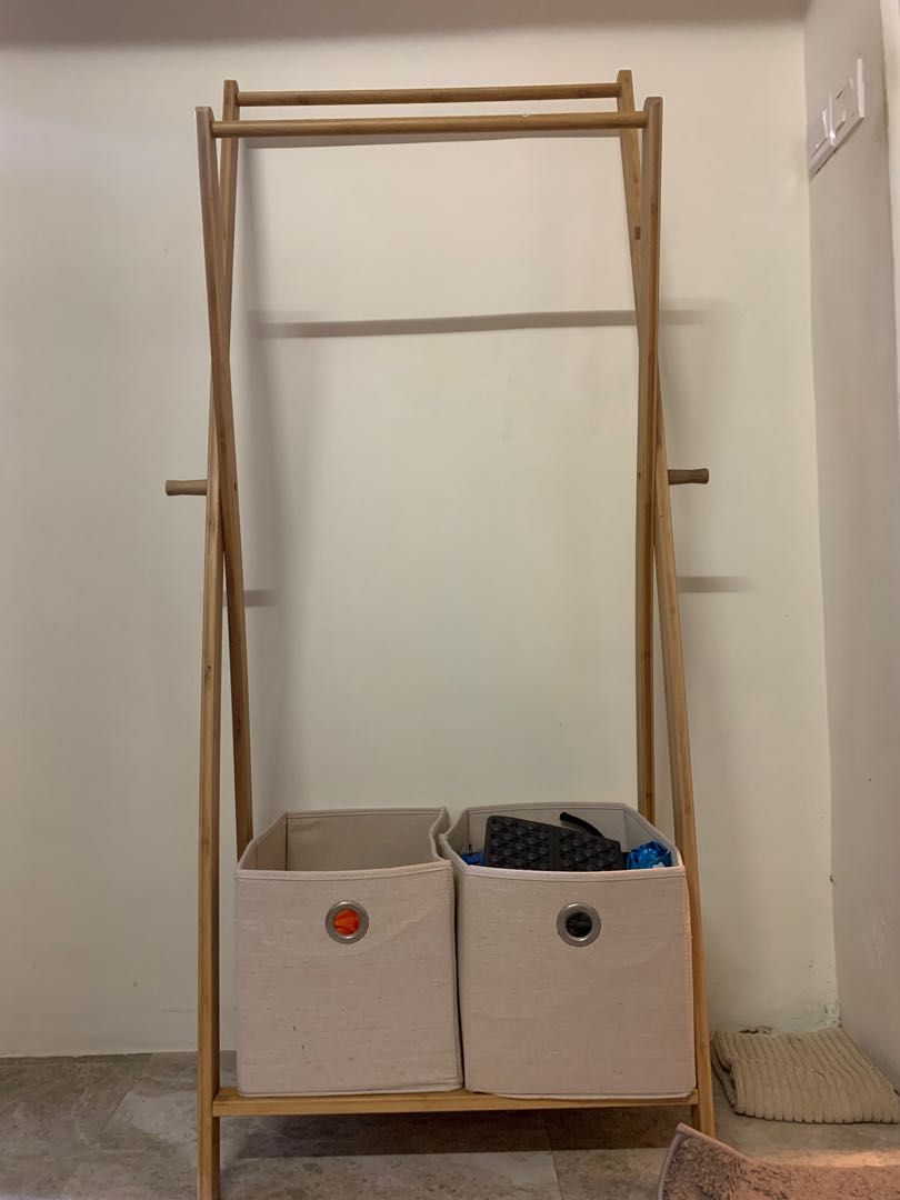 $20 Cloth Rack with boxes at the bottom, Furniture & Home Living ...