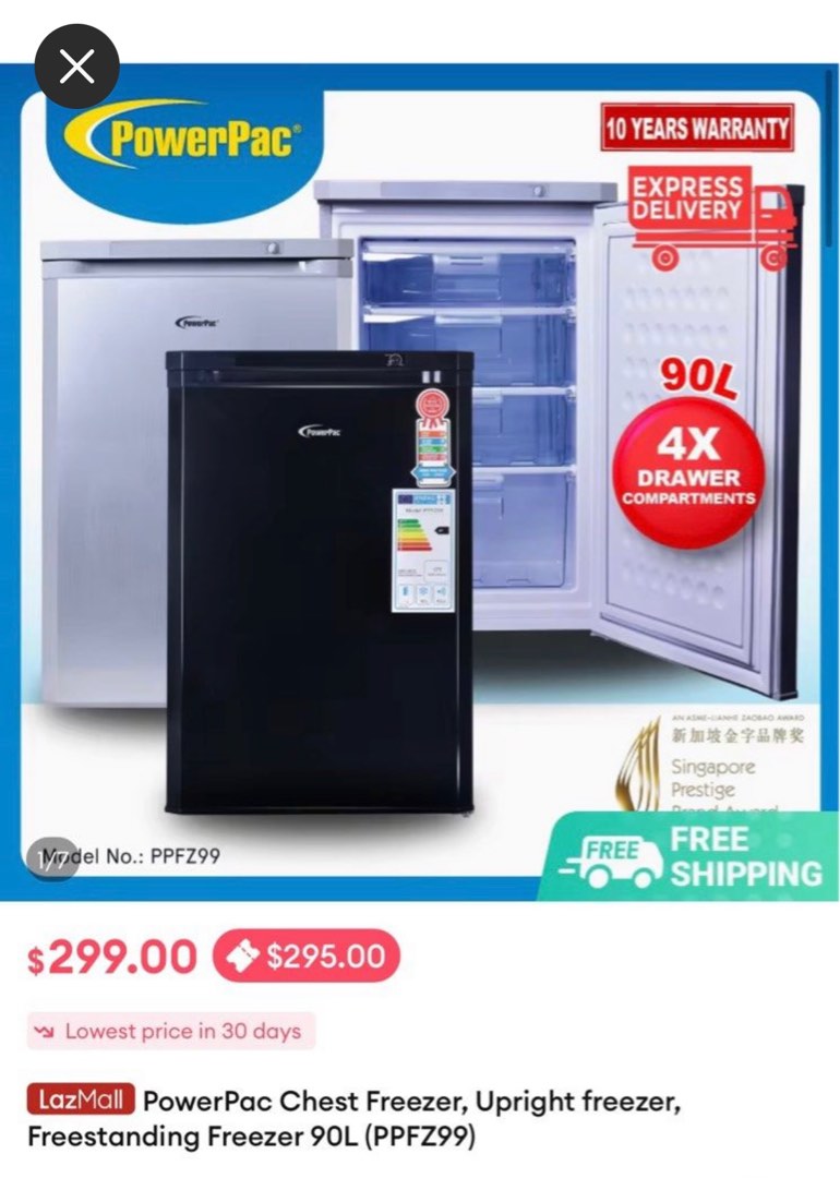 2nd hand deep freezer, TV & Home Appliances, Kitchen Appliances