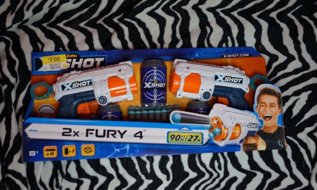 2x Fury Foam Dart Blaster (like nerf guns) on Carousell