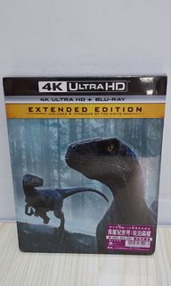 全新。鐵盒。4K+bluray.侏羅紀世界，統治霸權