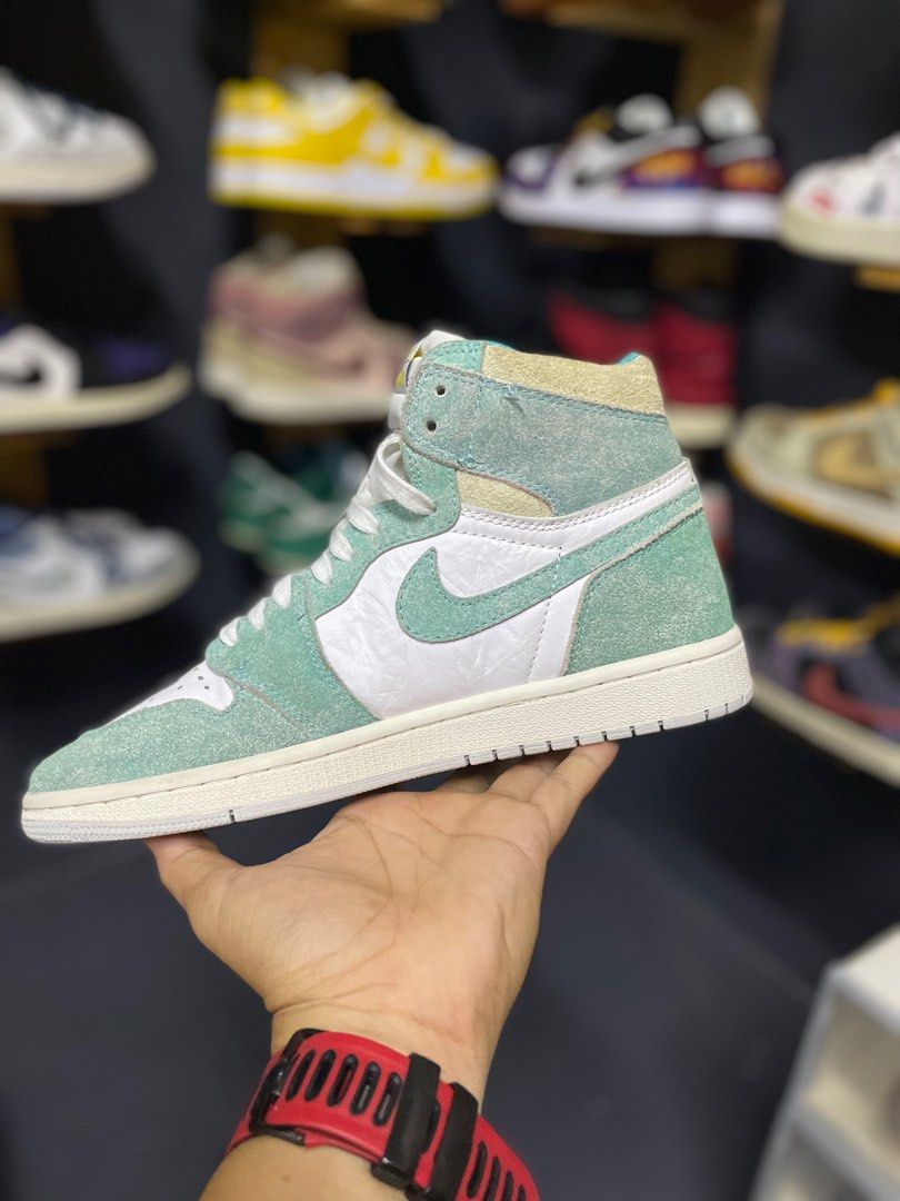 7uk Jordan 1 Retro High OG Turbo Green Men s Fashion Footwear