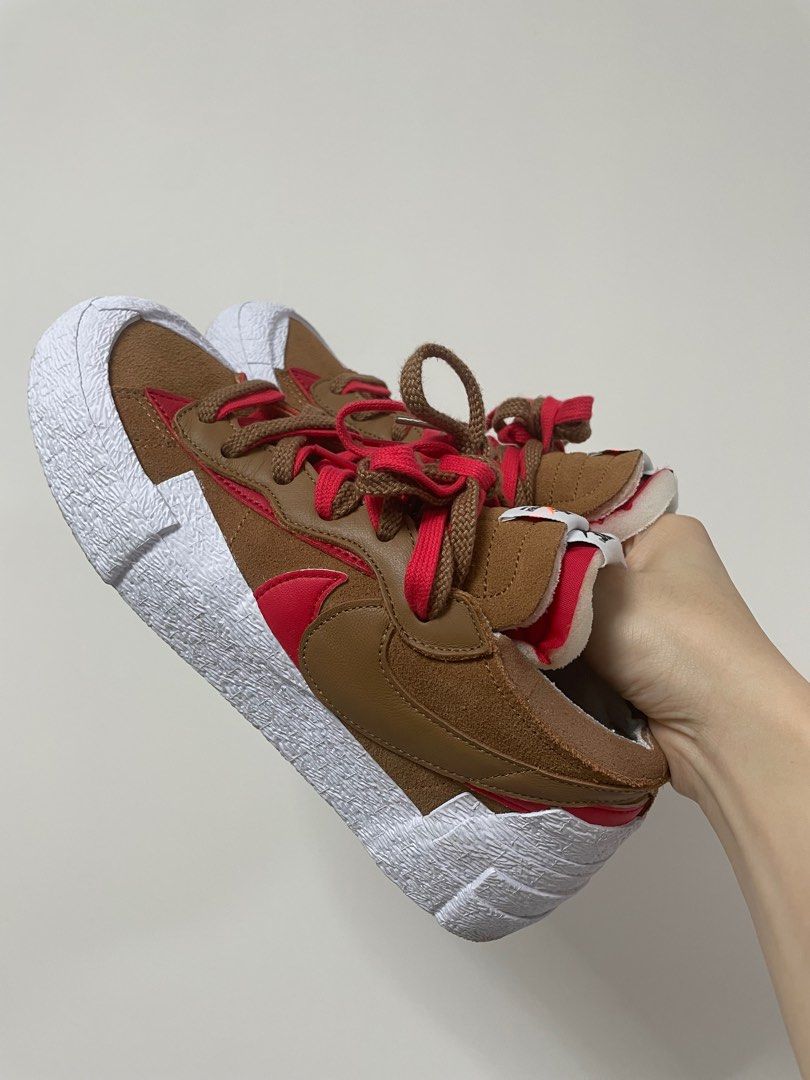 90%new> Sacai x Nike Blazer Low Us 8 26cm, 男裝, 鞋, 波鞋- Carousell