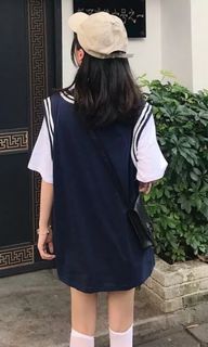 背心女球衣寬鬆外穿韓版無袖