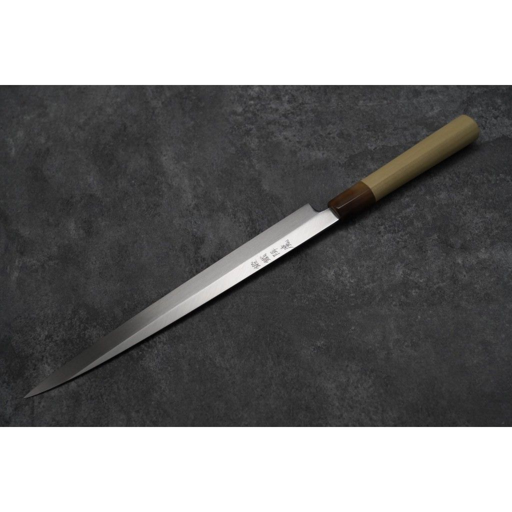🇯🇵源昭忠水野鍛鍊所🔥鍛鐵降魔三代目水本燒DX 青二鋼河豚引270mm