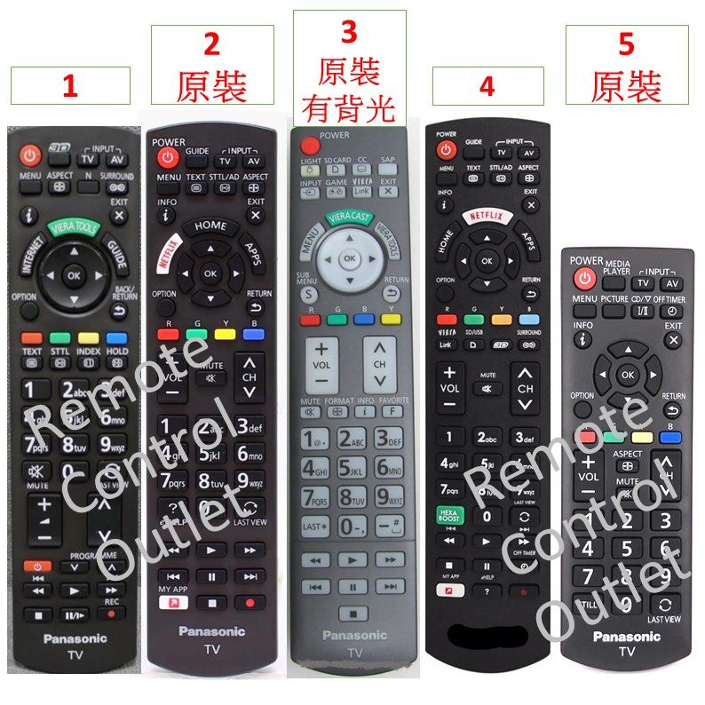 樂聲電視機遙控器 Panasonic Original TV Remote control Viera N2QAYB 松下 N2QAYB000352 N2QAyb000976, 家庭電器