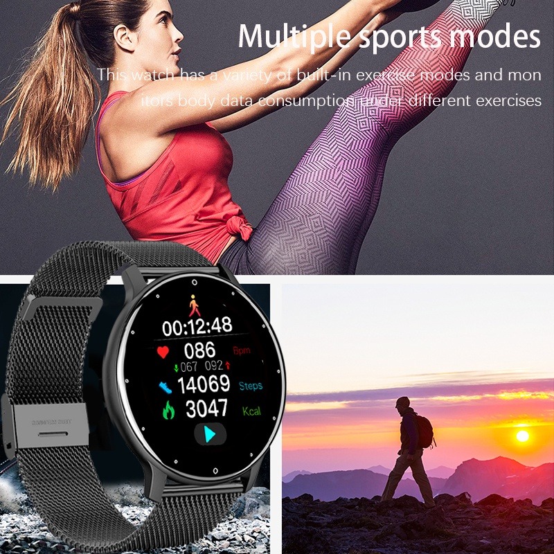 ] Smart Watch Waterproof Fitness Tracker Full Touch Screen Heart Rate