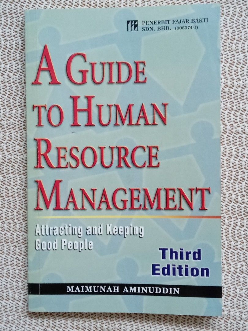 A Guide To Human Resource Management Maimunah Aminuddin, Hobbies & Toys ...