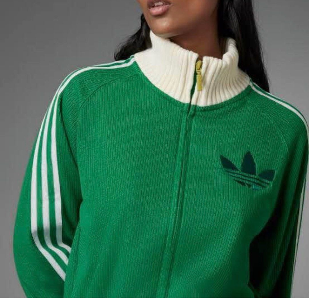 Adidas green jumper womens sales