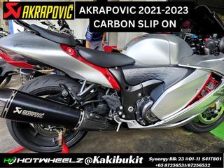 AKRAPOVIC CARBON SLIP-ON- HAYABUSA GEN 3/GSXR 1300R