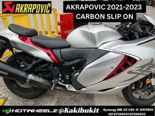 AKRAPOVIC CARBON SLIP-ON- HAYABUSA GEN 3/GSXR 1300R/READY STOCK