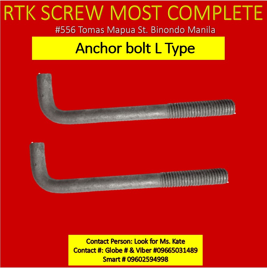 Anchor Bolt L type, Commercial & Industrial, Construction Tools