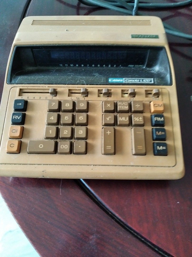 Antique Cannon electrical calculator, Hobbies & Toys, Stationery ...